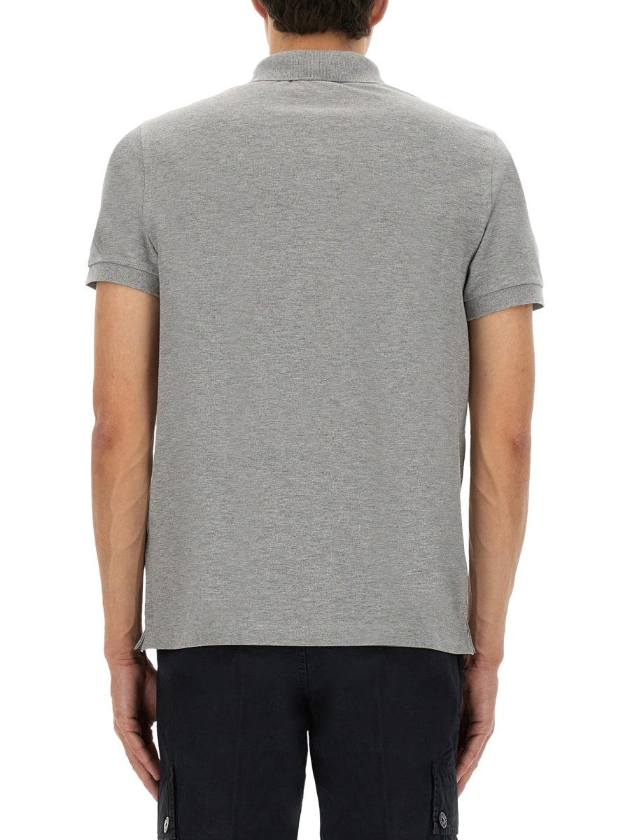 STONE ISLAND Logo Patch Polo Shirt - Size L