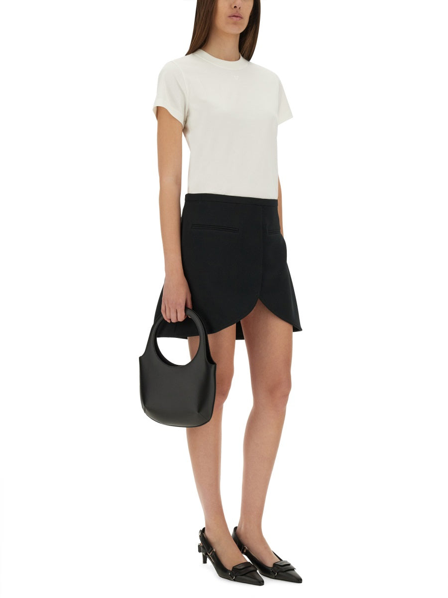 COURREGES Tiny Fit Cotton T-Shirt - Women's Size S