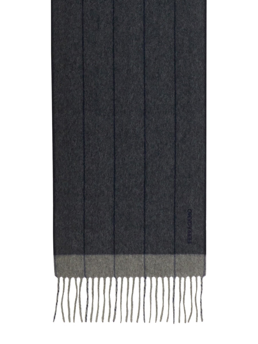 Ferragamo Wool Cashmere Scarf for Men - FW25