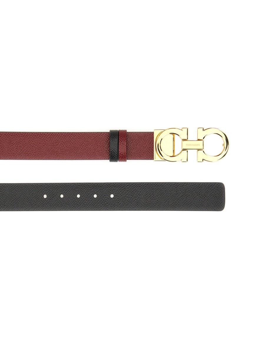 Ferragamo Reversible Leather Belt Hooks for Women