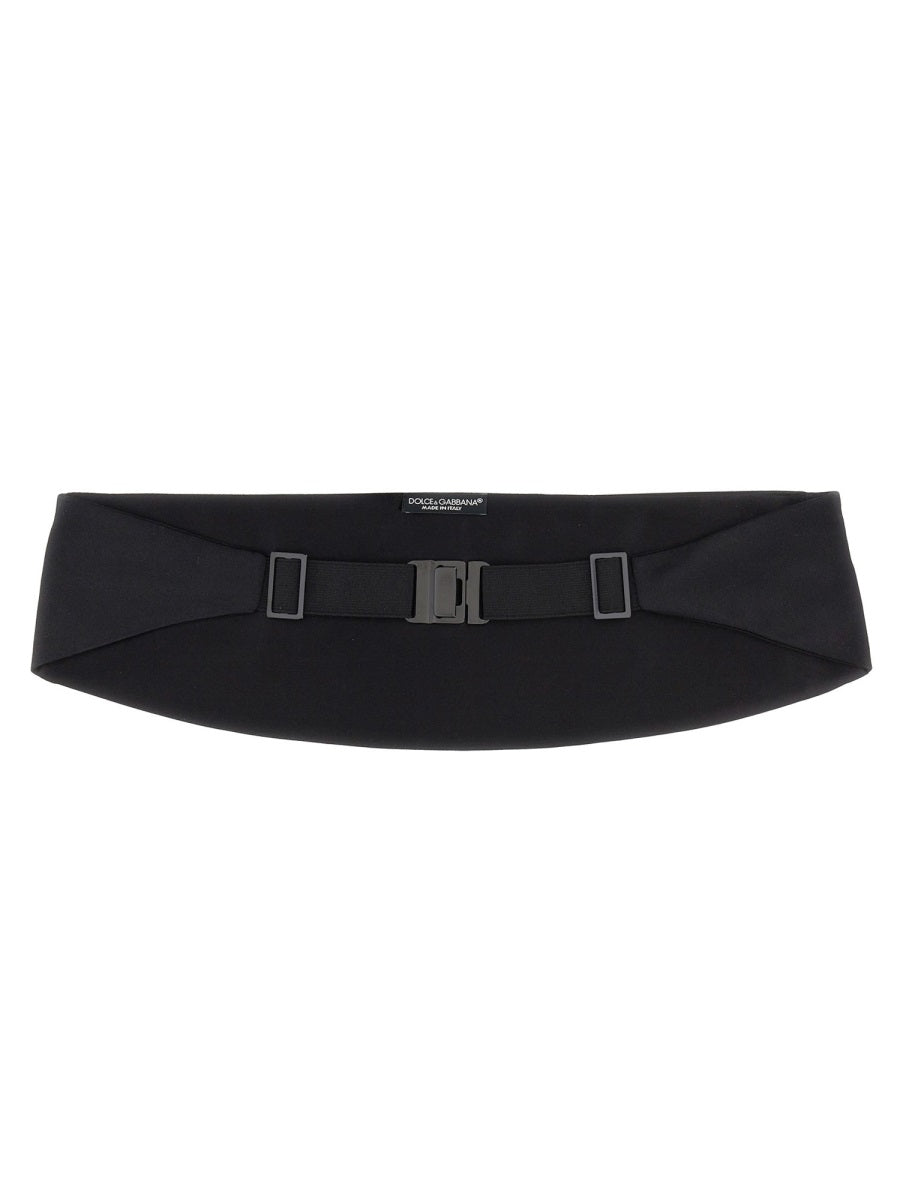 DOLCE & GABBANA Elegant Satin Cummerbund for Women - FW24 Collection