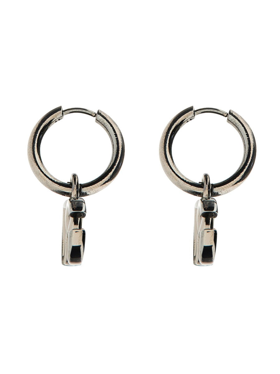 DOLCE & GABBANA Steel & Brass Men's Earrings - FW25 Collection