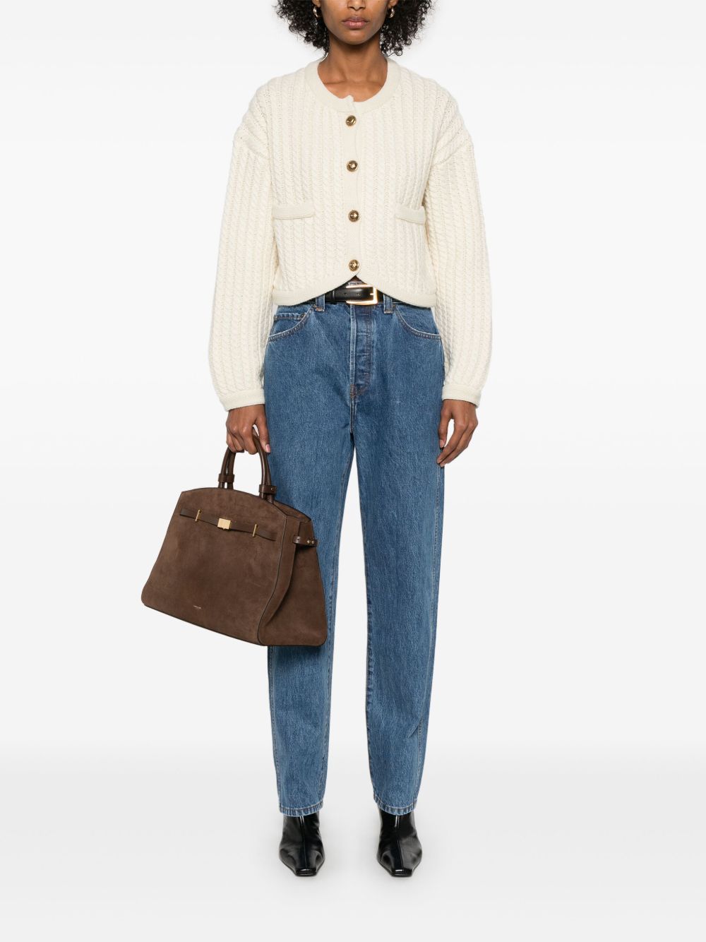 KHAITE Classic Button Fly Denim Jeans for Women