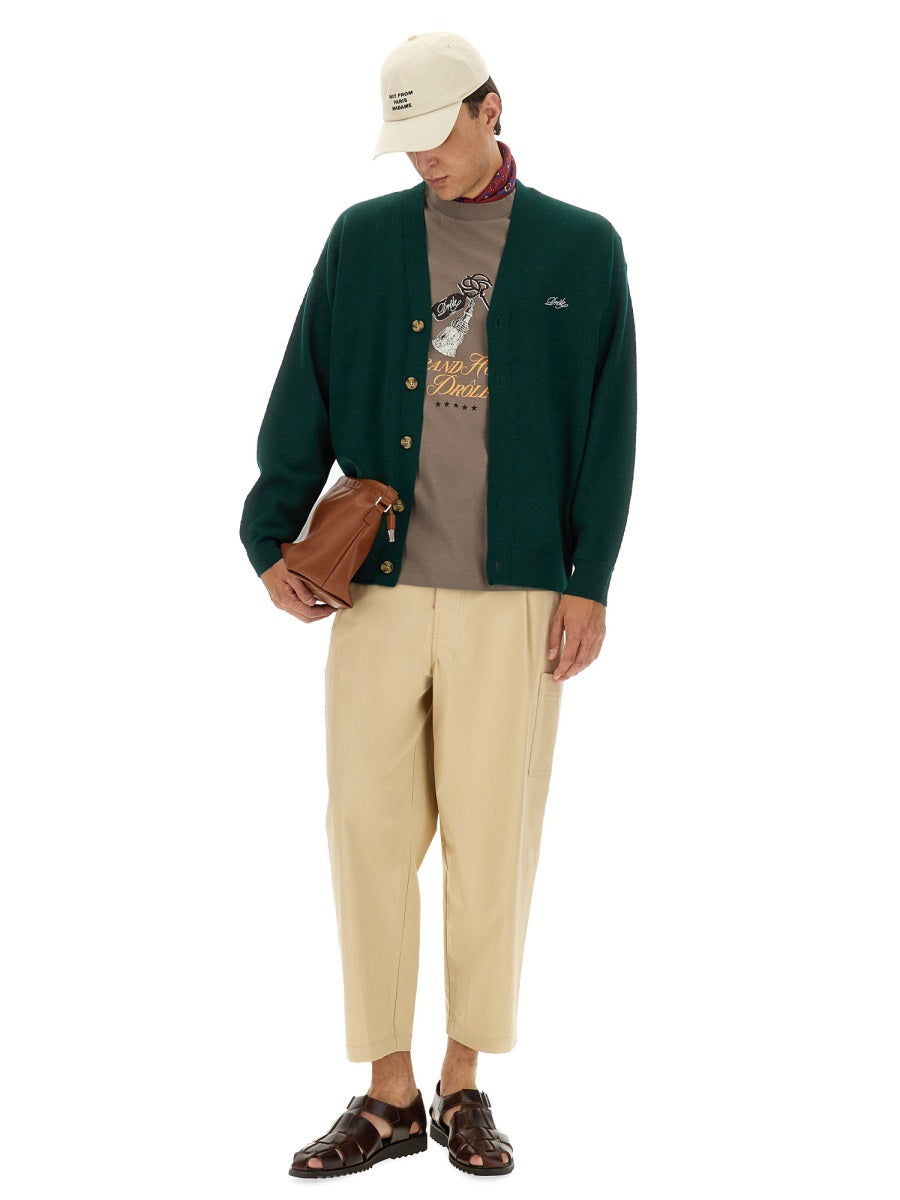 DRÔLE DE MONSIEUR Grand Hotel Print T-Shirt - Size L