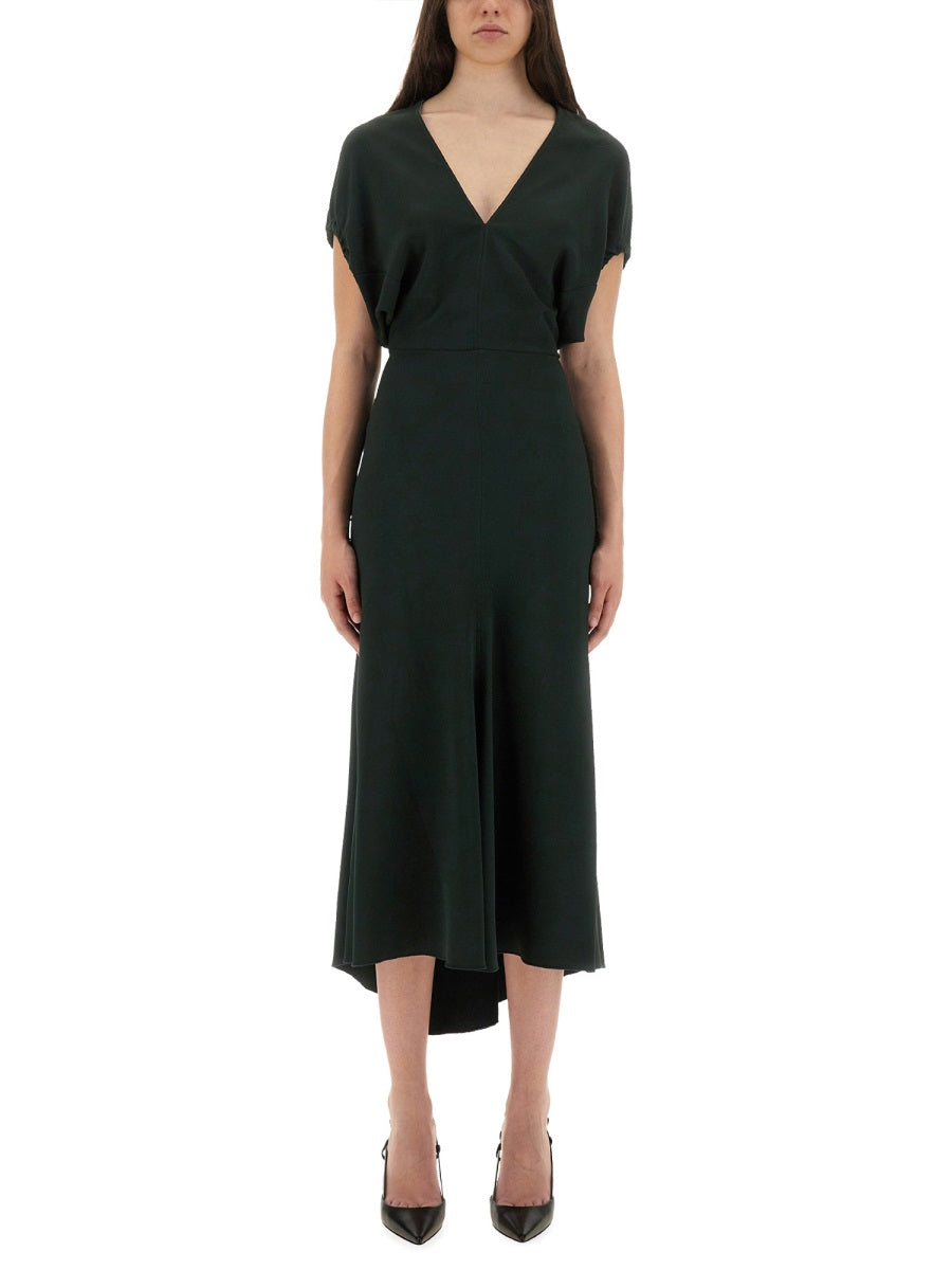 VICTORIA BECKHAM Blouson Midi Dress Size 6