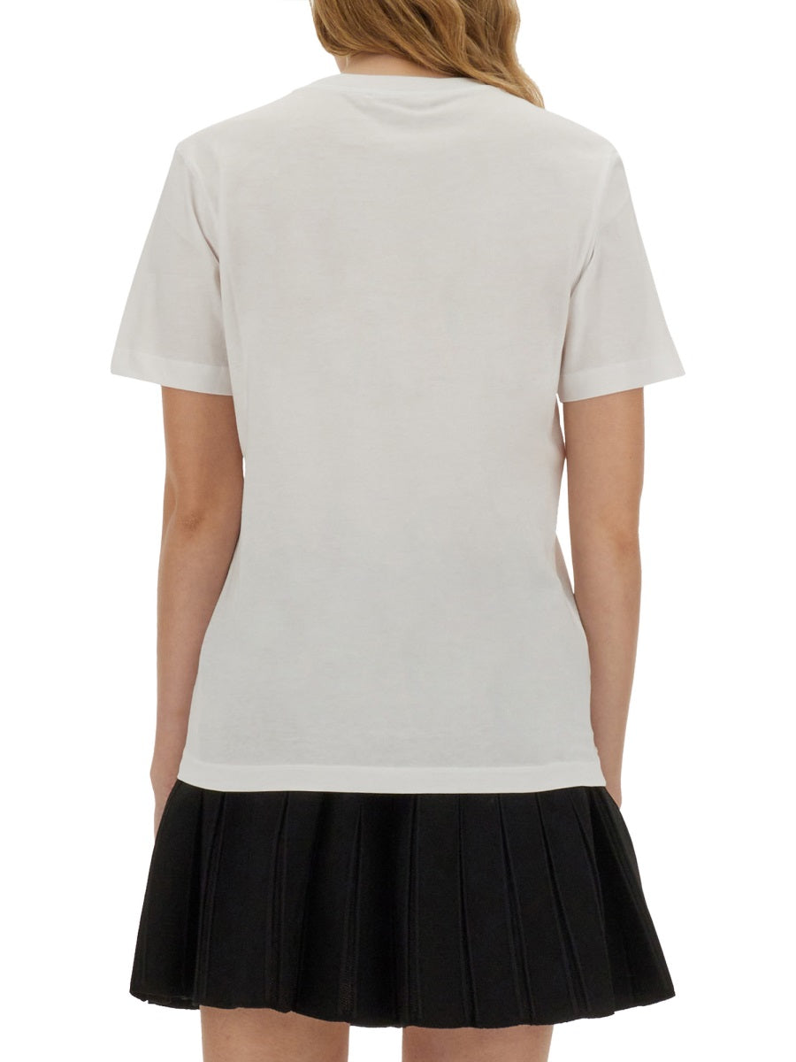 MARNI Cotton T-Shirt with Logo - Regular Fit