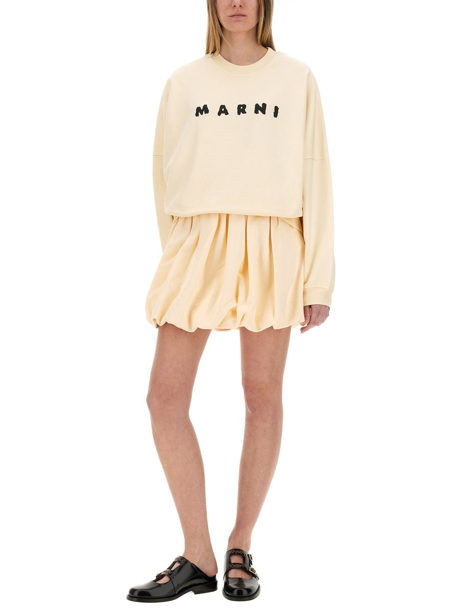 MARNI Cotton Sweatshirt with Print - Size 40