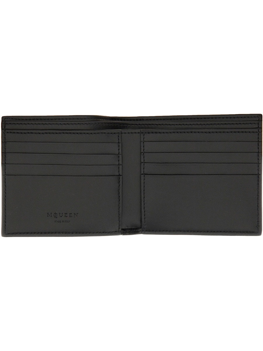 ALEXANDER MCQUEEN Mini Leather Skin Wallet for Men