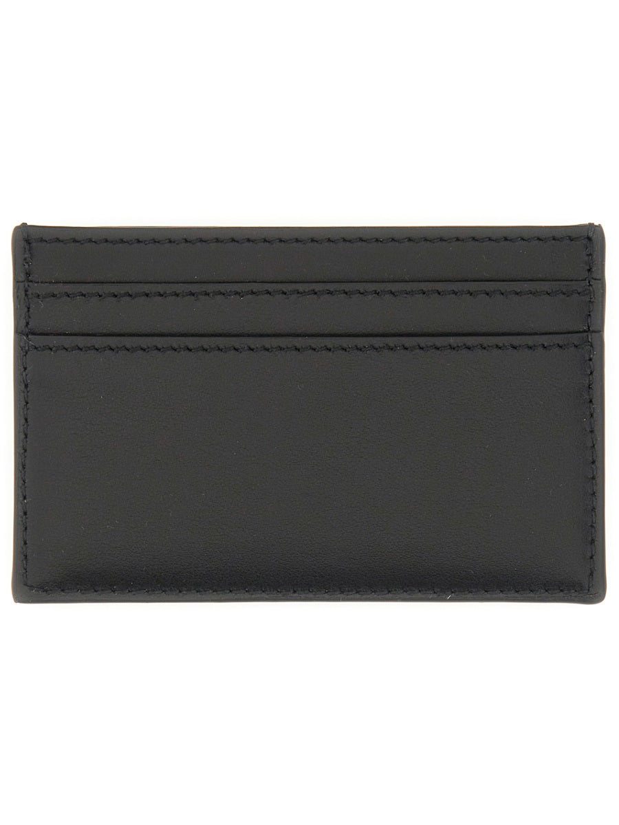 ALEXANDER McQUEEN Leather Card Holder with Logo