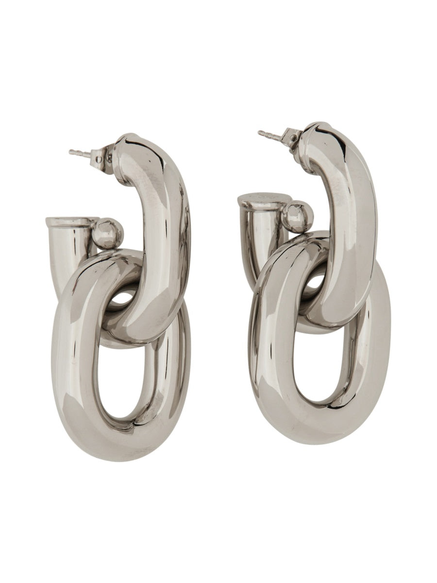 RABANNE XL Link Double Hoop Earrings