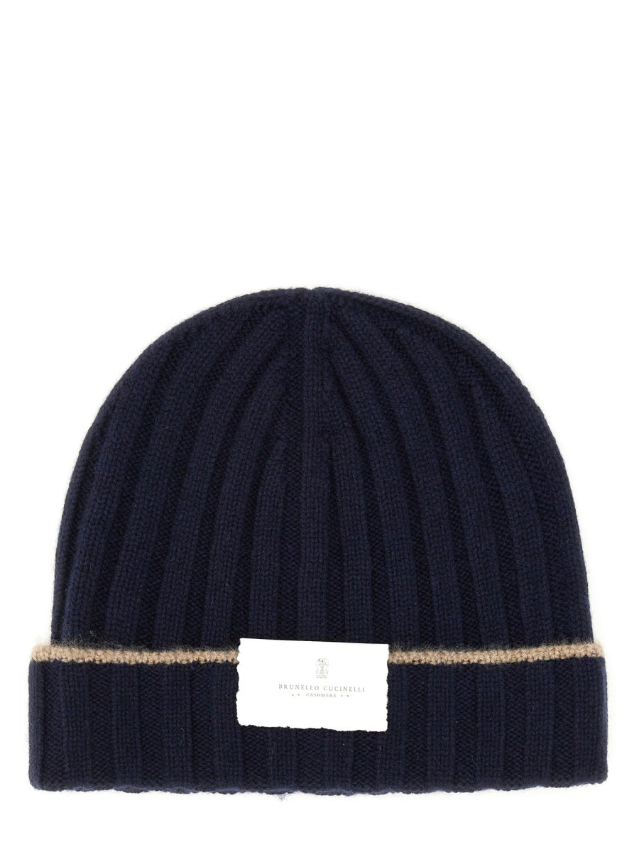 BRUNELLO CUCINELLI Cashmere Beanie Hat for Men - FW25 Collection