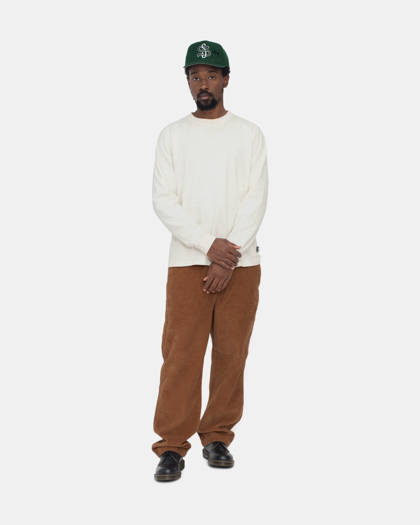 STUSSY Unisex Wade Wale Pants with Elastic Waistband