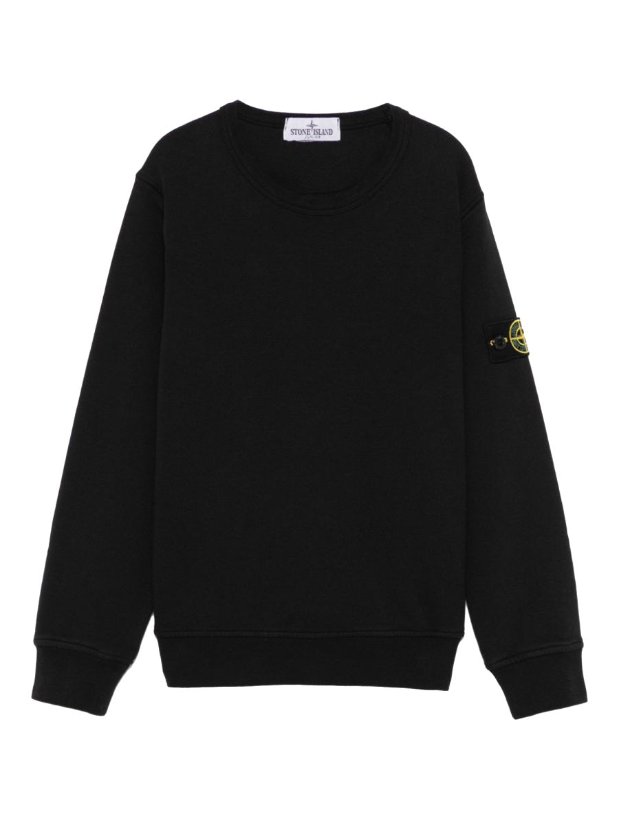 STONE ISLAND Unisex Mini Cotton Sweatshirt for Kids