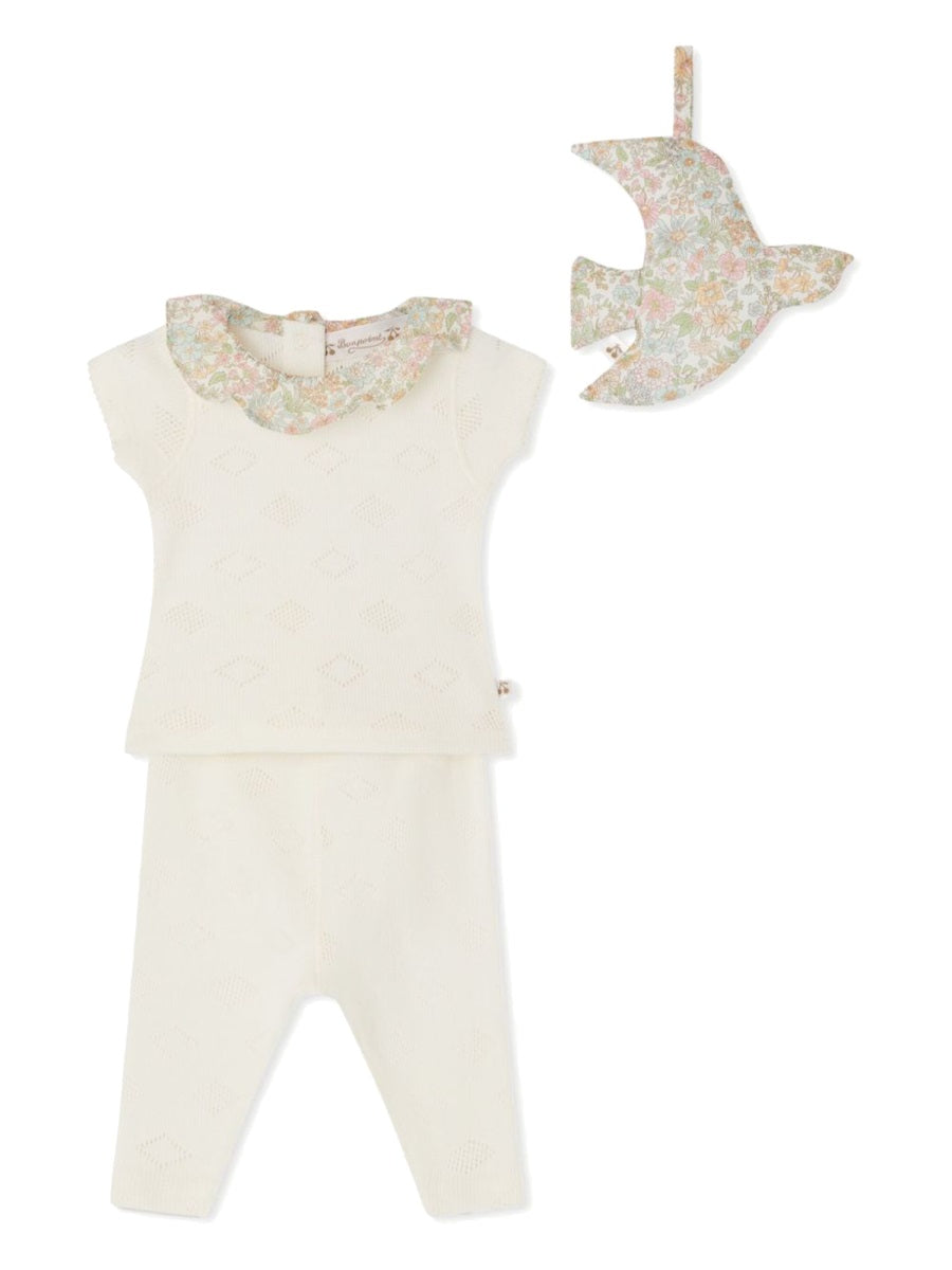 BONPOINT Mini Daisy Night Set for Baby Girls
