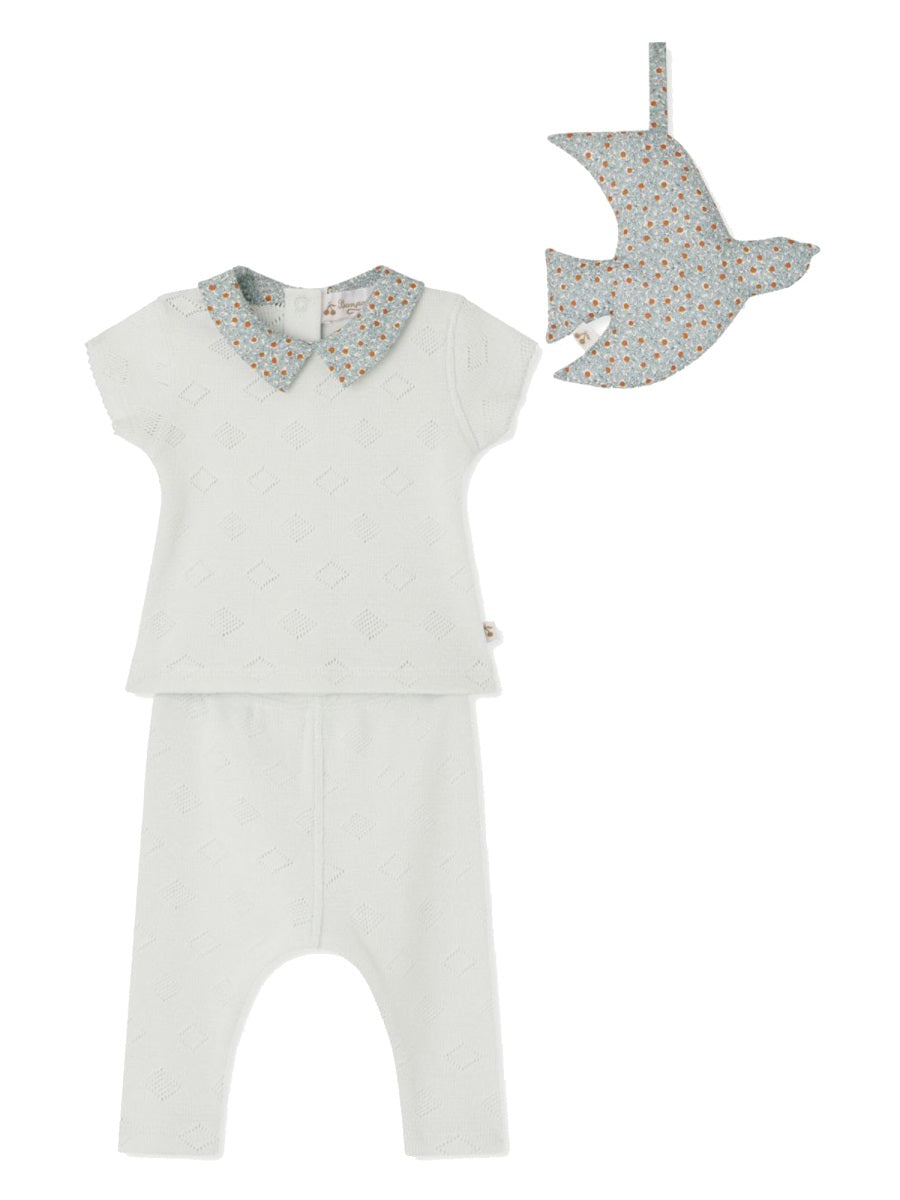 BONPOINT Mini T-Shirt and Pants Set for Baby Girls