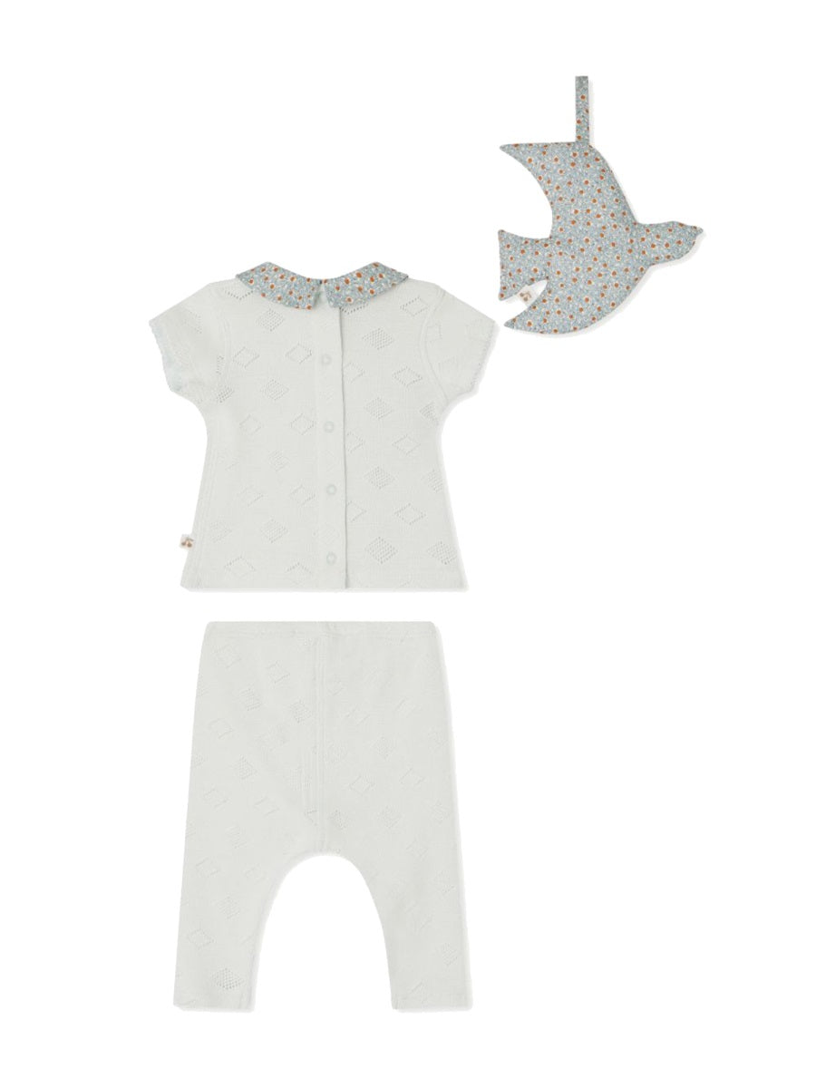 BONPOINT Mini T-Shirt and Pants Set for Baby Girls