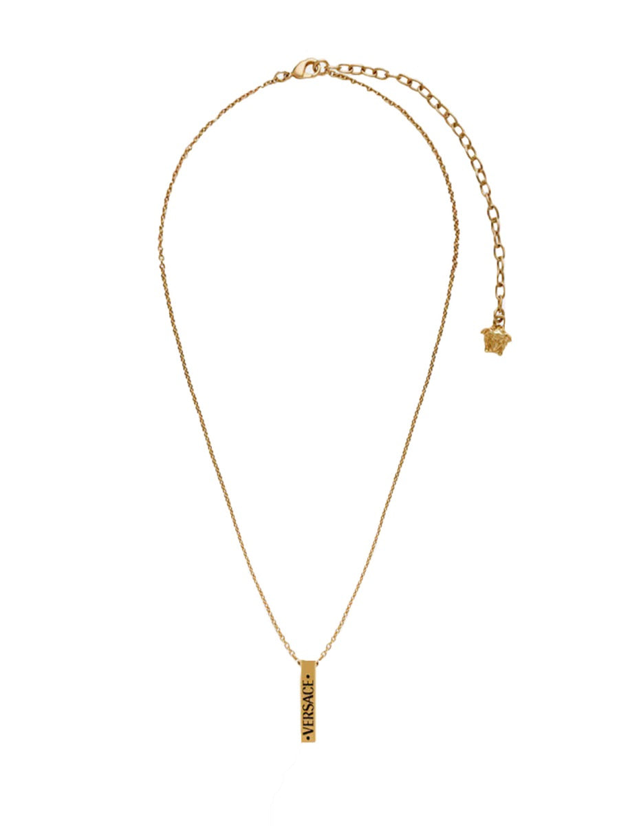 VERSACE Men's Statement Necklace with Pendant