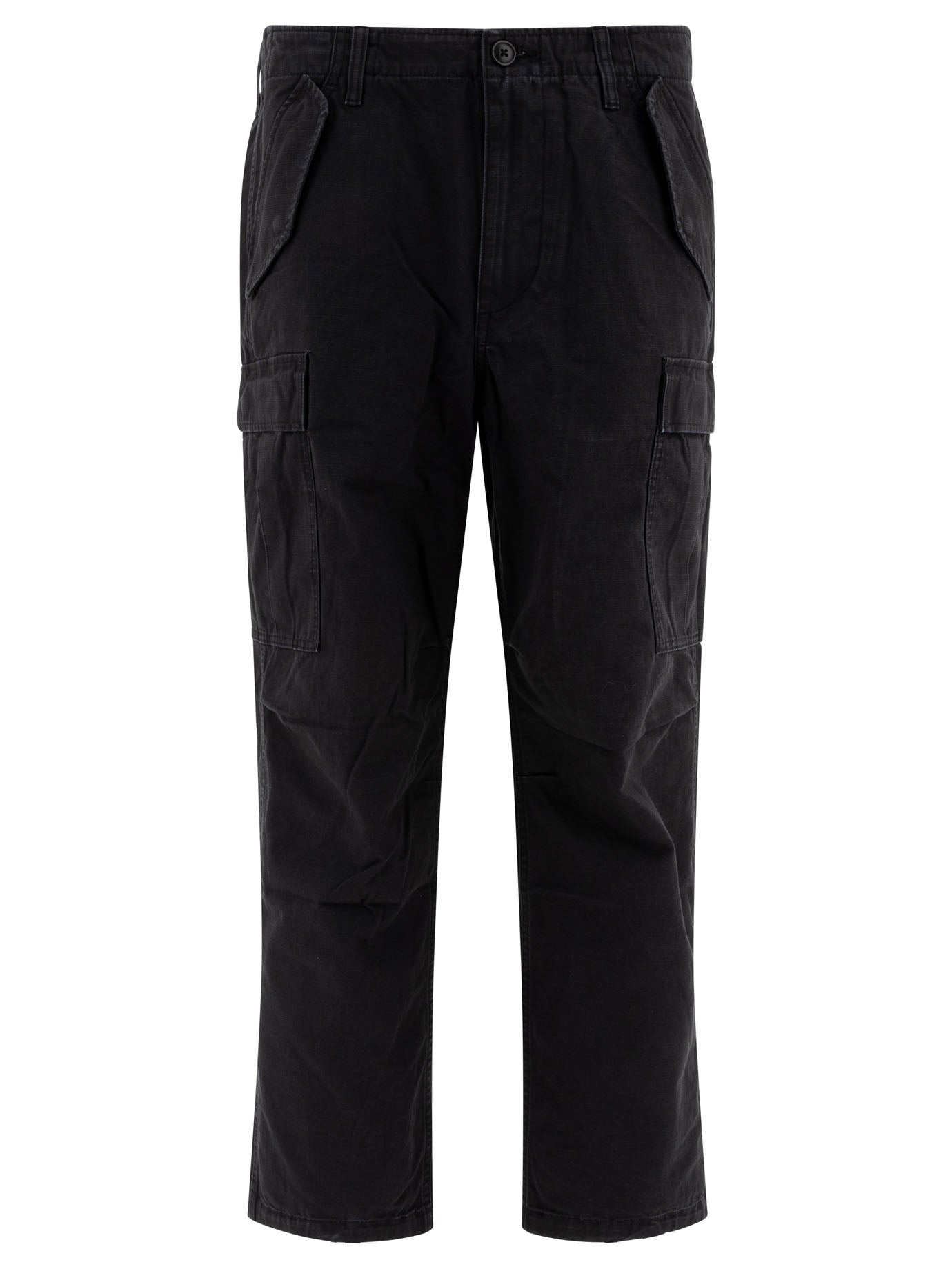 STUSSY Relaxed Fit Military Cargo Trousers for Men