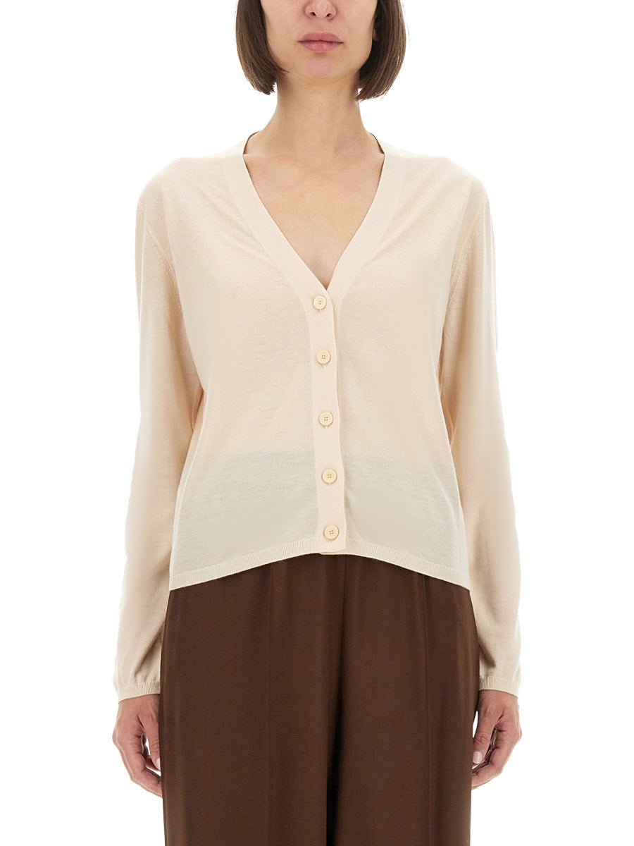 FABIANA FILIPPI Cashmere and Silk Cardigan - Regular Fit