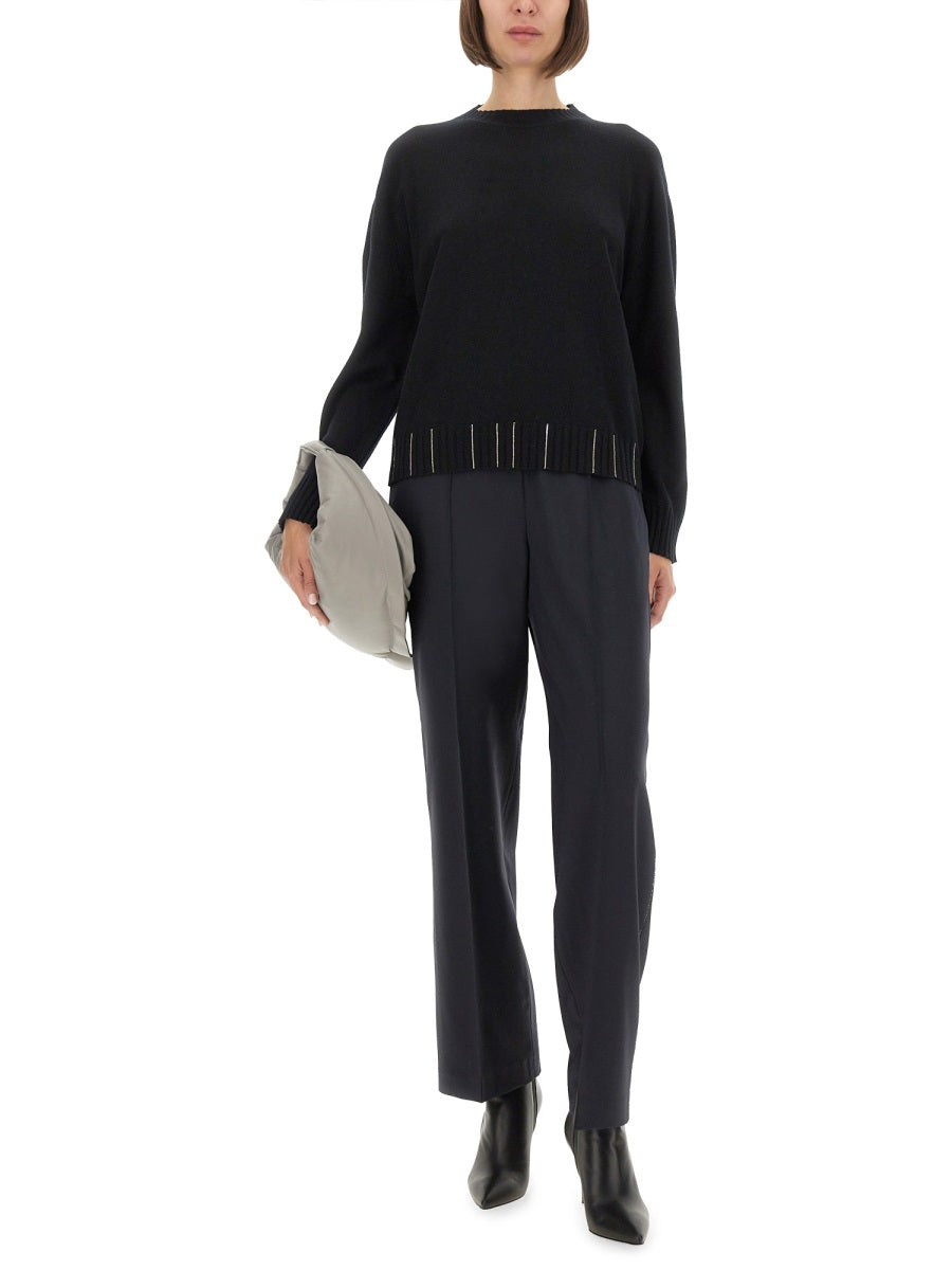 FABIANA FILIPPI Luxurious Virgin Wool Trousers for Women - Fall 2025