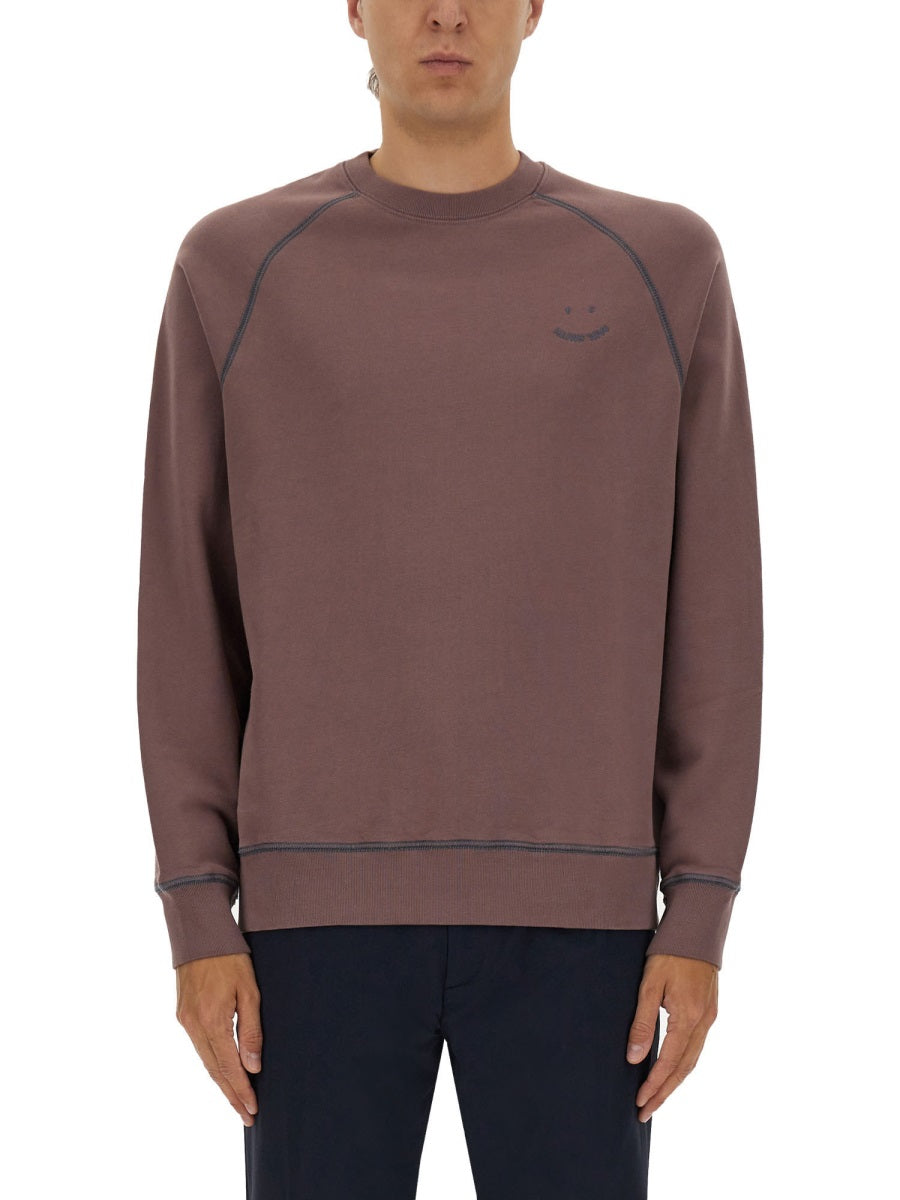 PS BY PAUL SMITH Classic Sweatshirt with Embroidered Happy