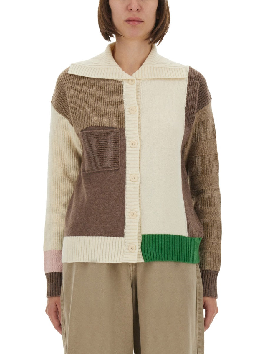 PAUL SMITH Patchwork Cardigan - Regular Fit - Size S