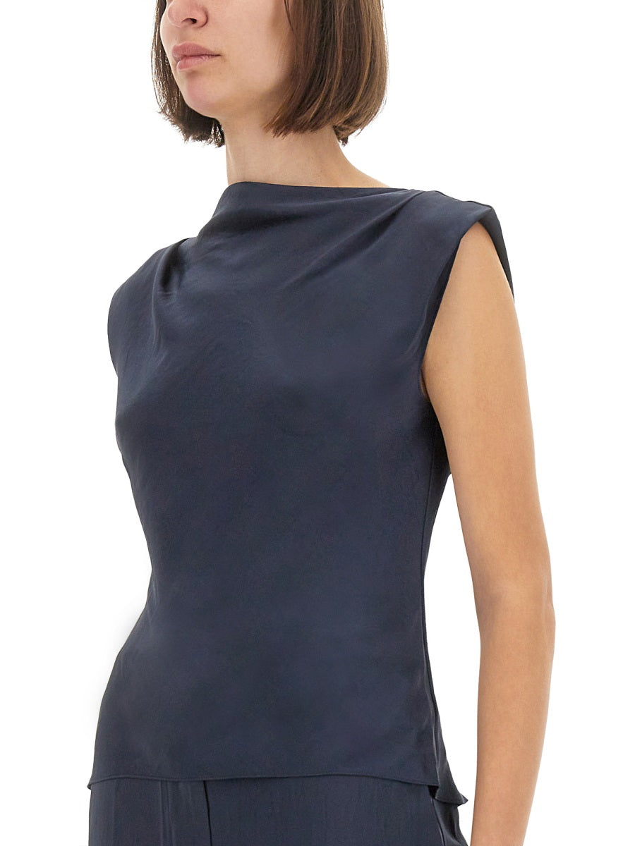 THEORY Satin Mini Top