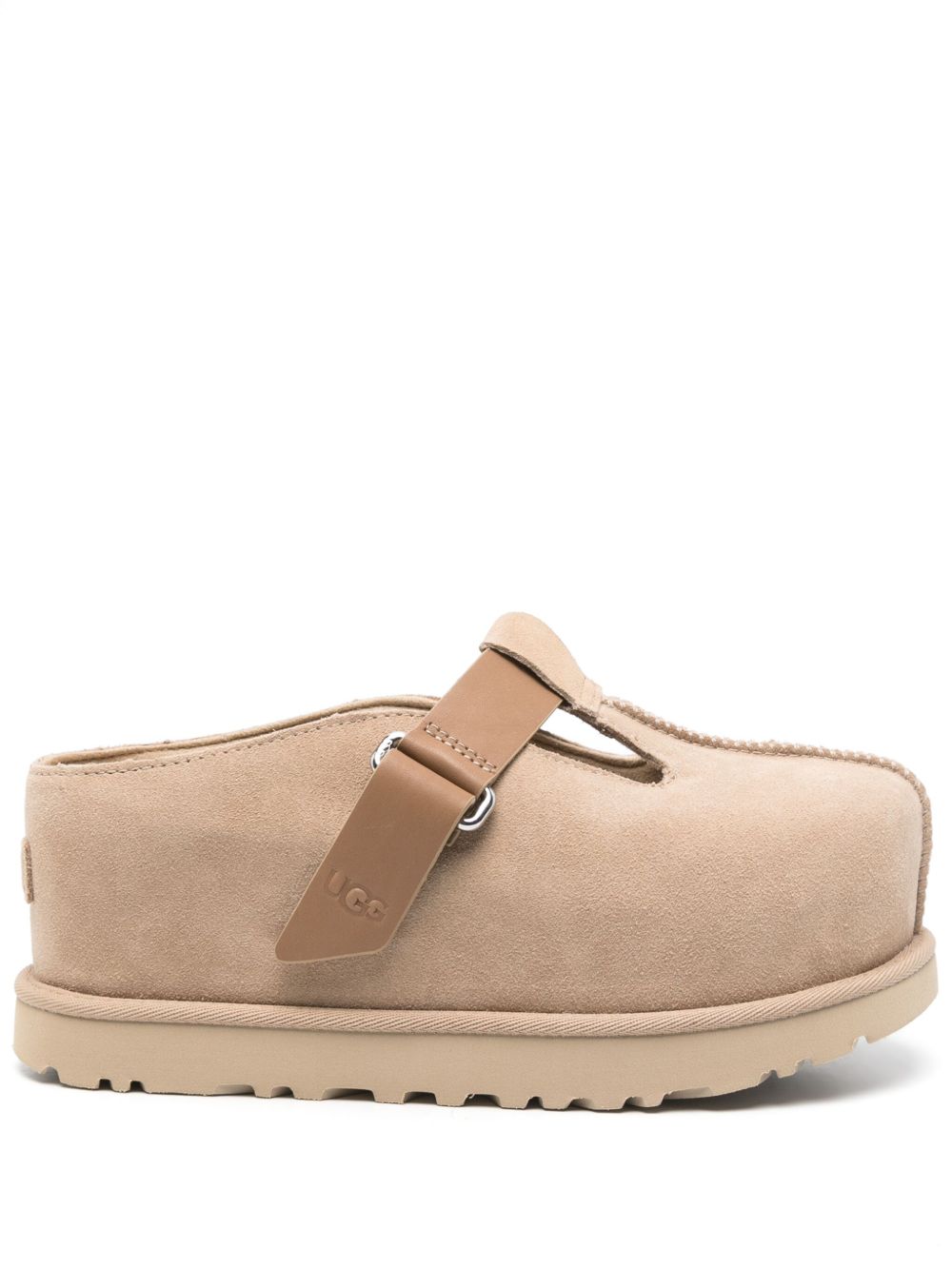 UGG Goldenstar Suede Sand Clog Slippers