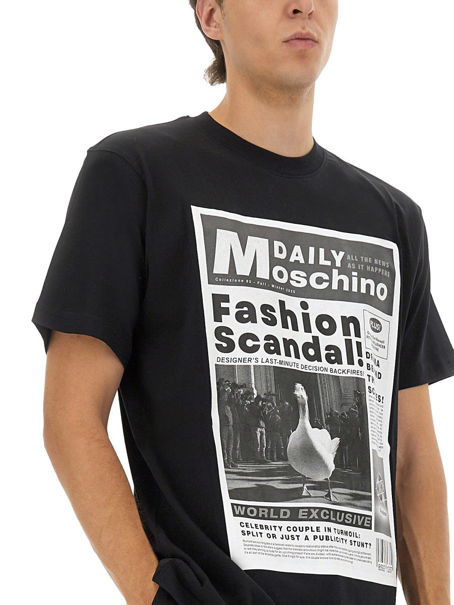 MOSCHINO Graphic T-Shirt for Men - Size L