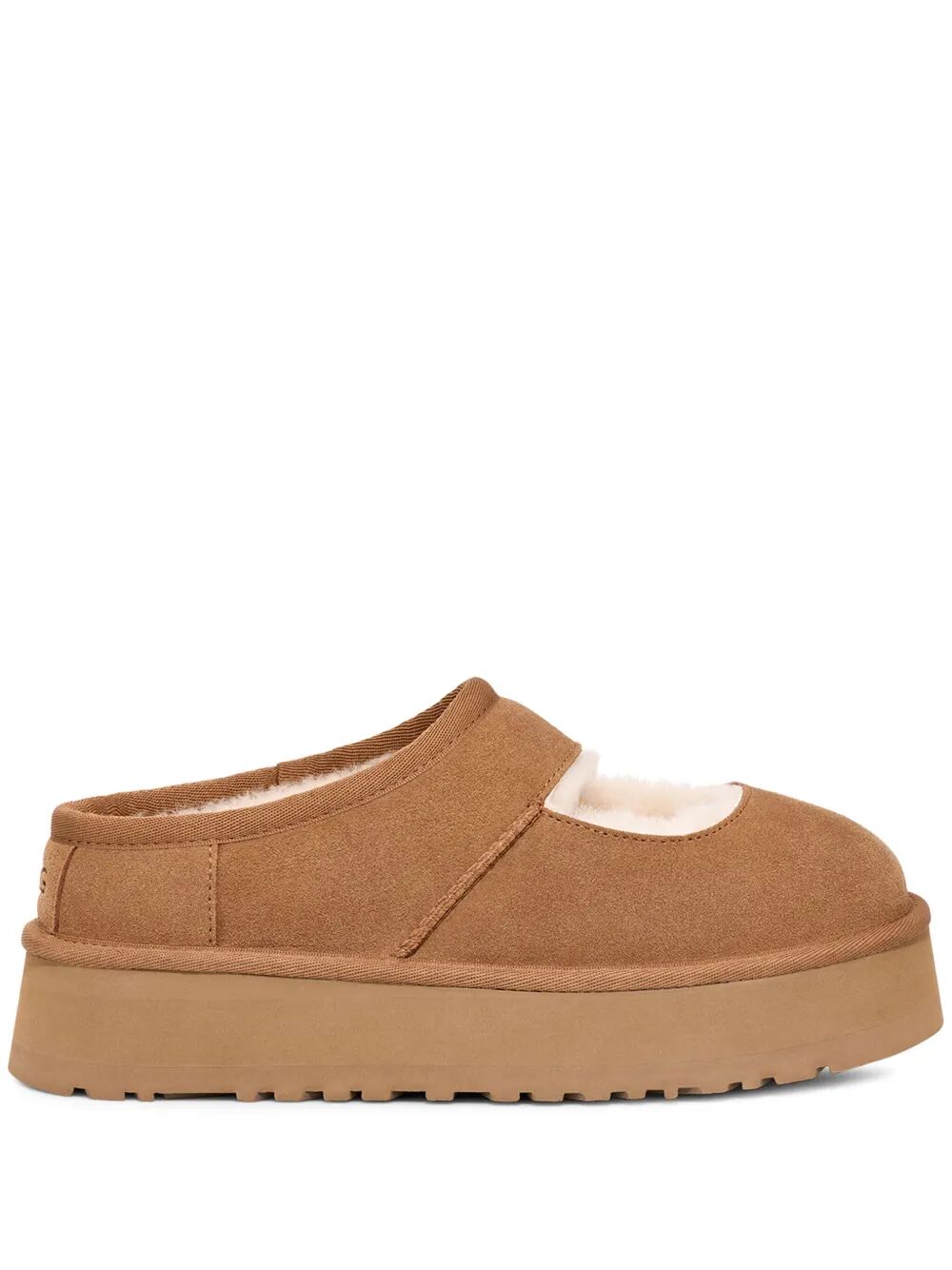 UGG Mary Jane Slippers with Suede Lining and 4.4 cm Plateau