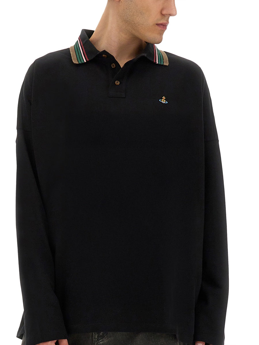 VIVIENNE WESTWOOD Long-Sleeved Polo Shirt for Men - Size L