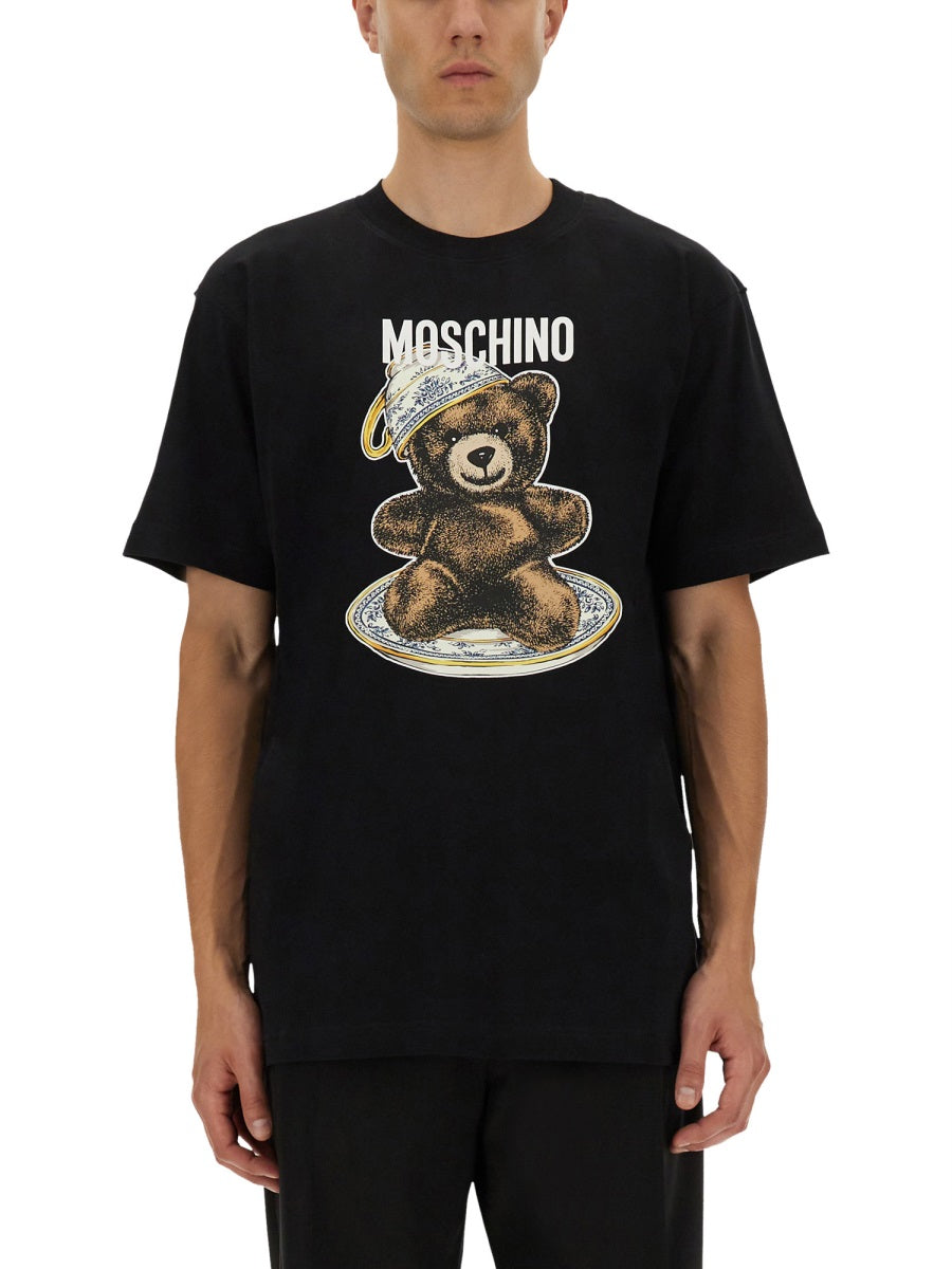MOSCHINO Graphic Print T-Shirt - Size L