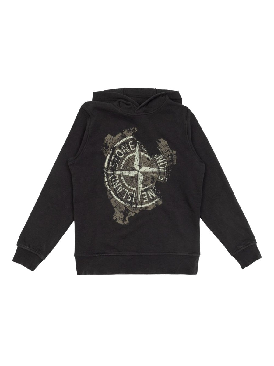 STONE ISLAND Unisex Mini Cotton Sweatshirt