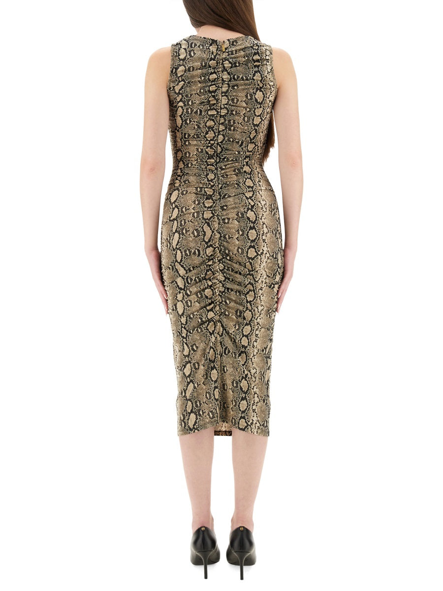 MICHAEL BY MICHAEL KORS Animal Print Slim Fit Dress - Size S