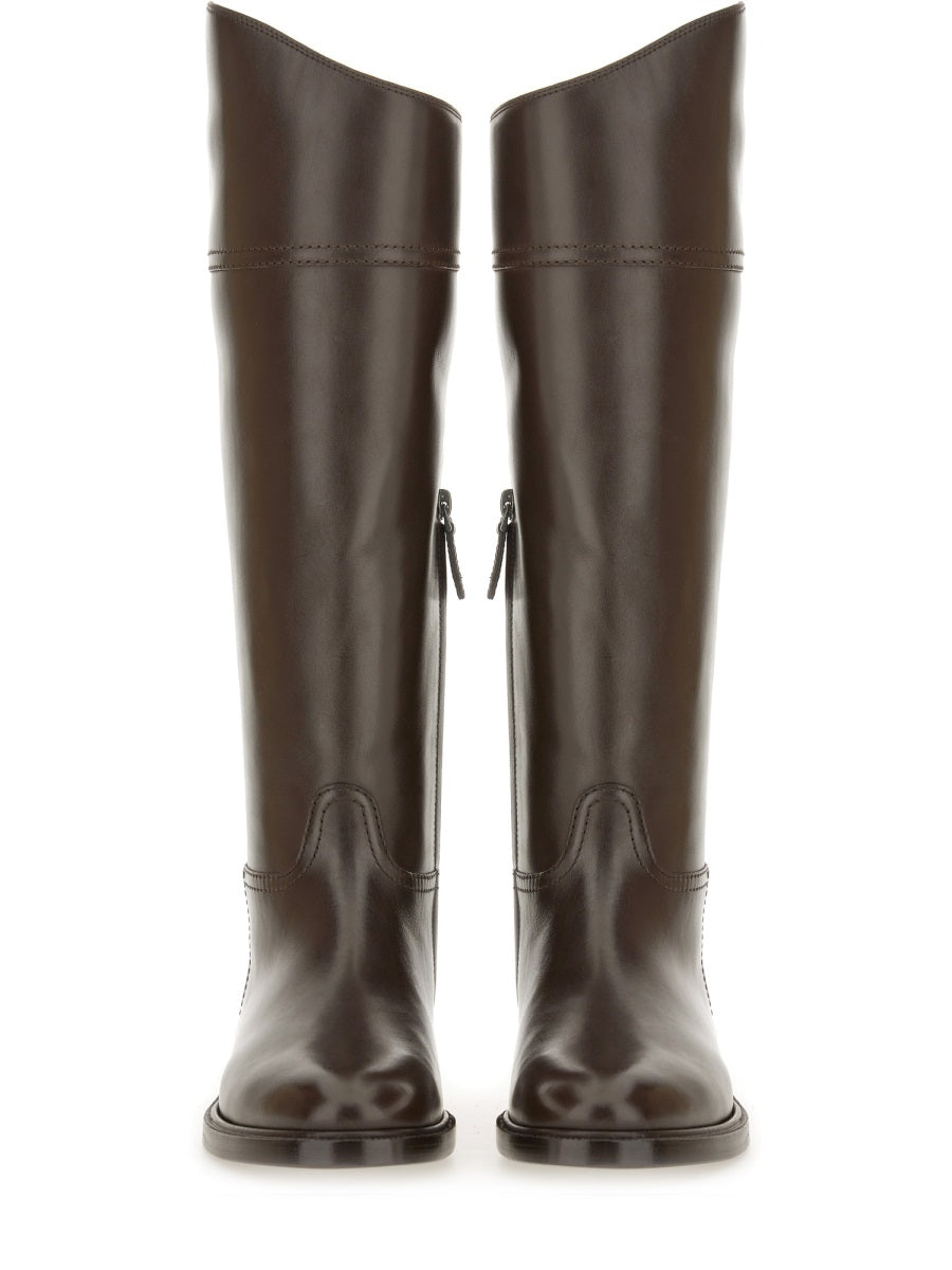 BRUNELLO CUCINELLI Elegantly Crafted Women's Leather Boots