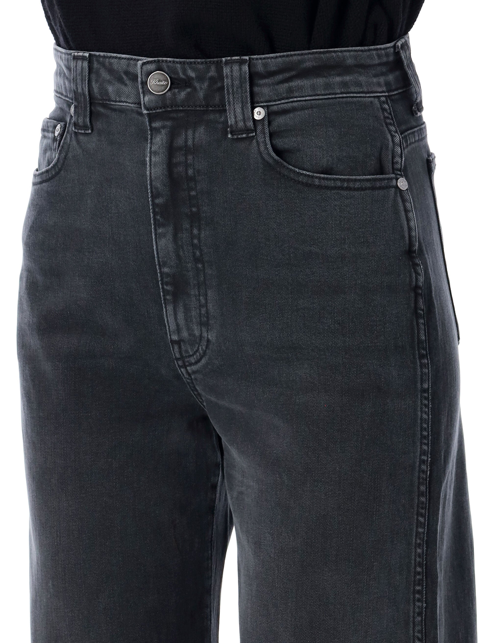 KHAITE High Waist Wide Leg Jeans - Size 27