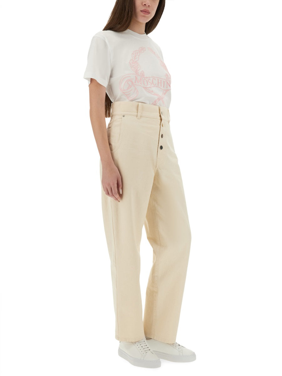 MOSCHINO Embroidered T-Shirt - Regular Fit