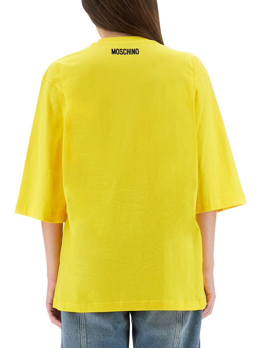 MOSCHINO Smile Graphic T-Shirt - Regular Fit, Size S
