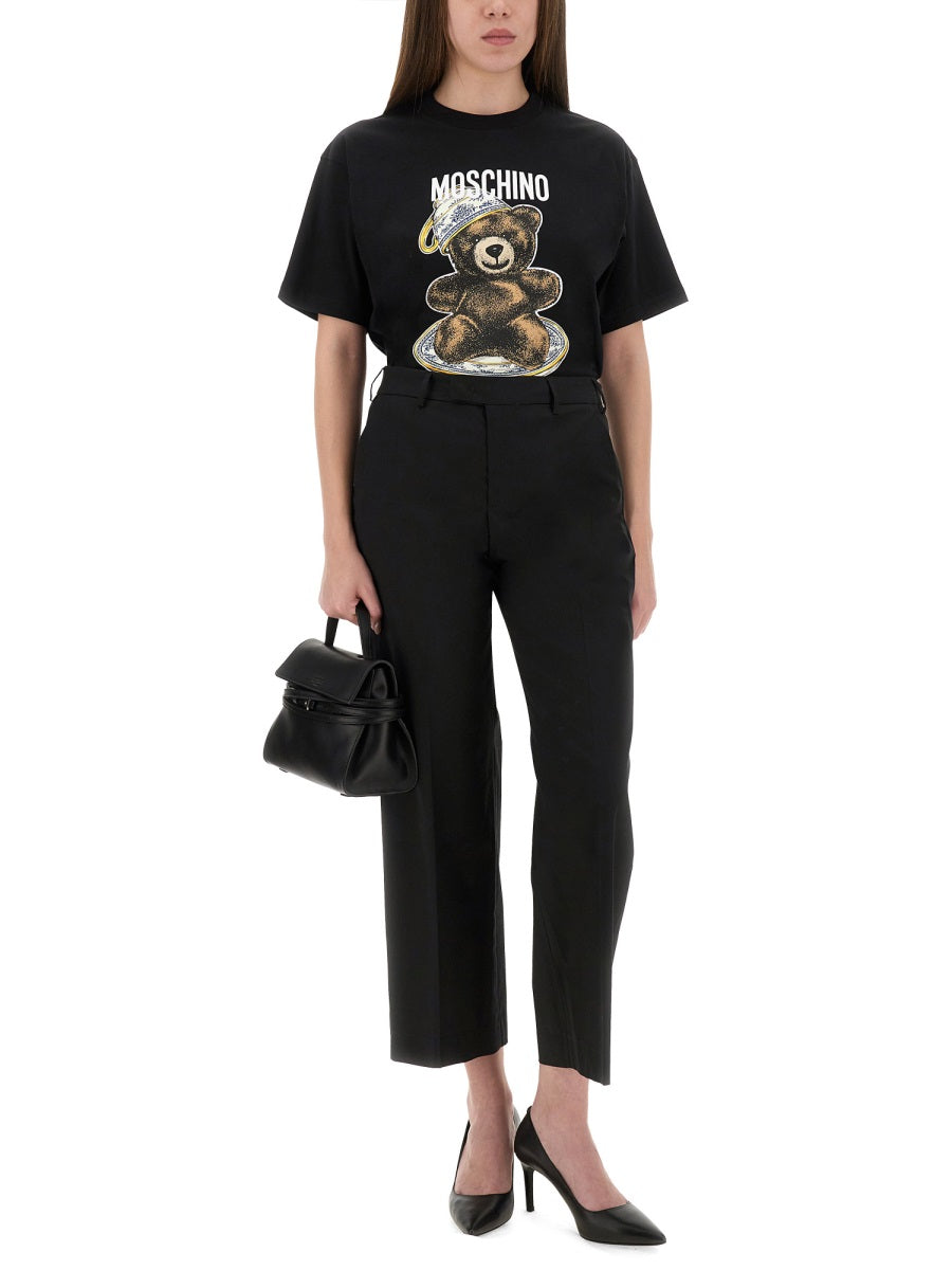 MOSCHINO T-Shirt with Teddy Print - Regular Fit