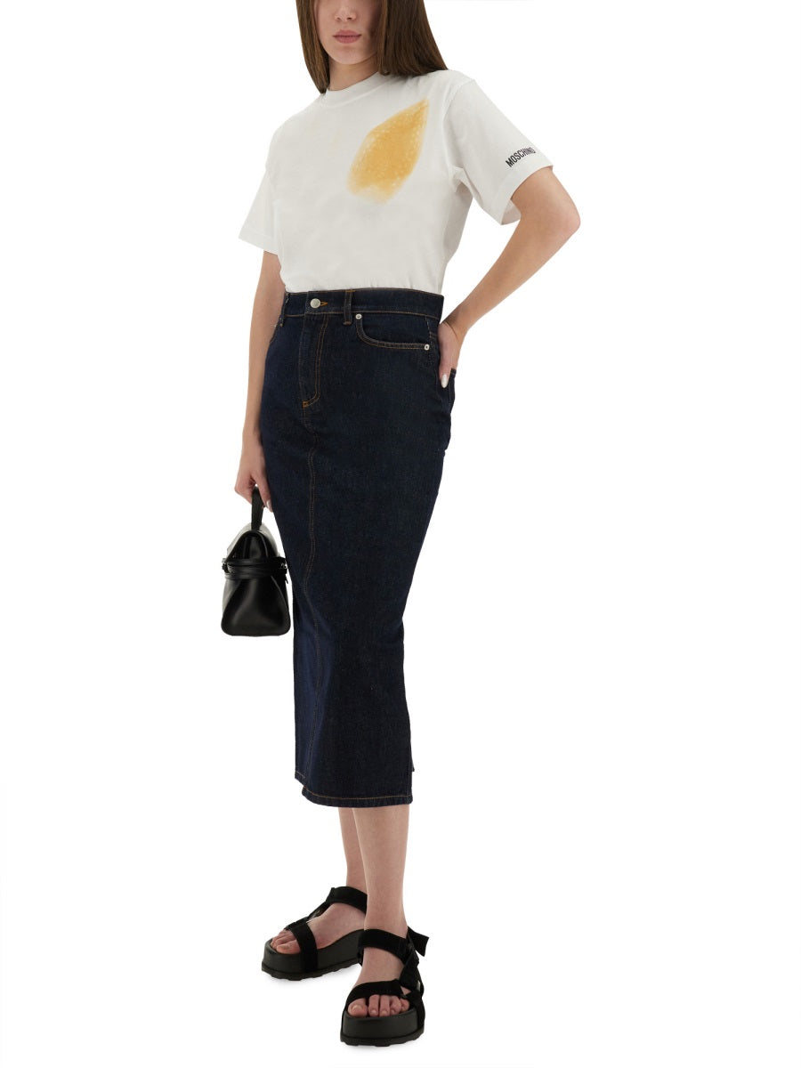 MOSCHINO T-Shirt with Teddy Bear Print - Women’s Regular Fit