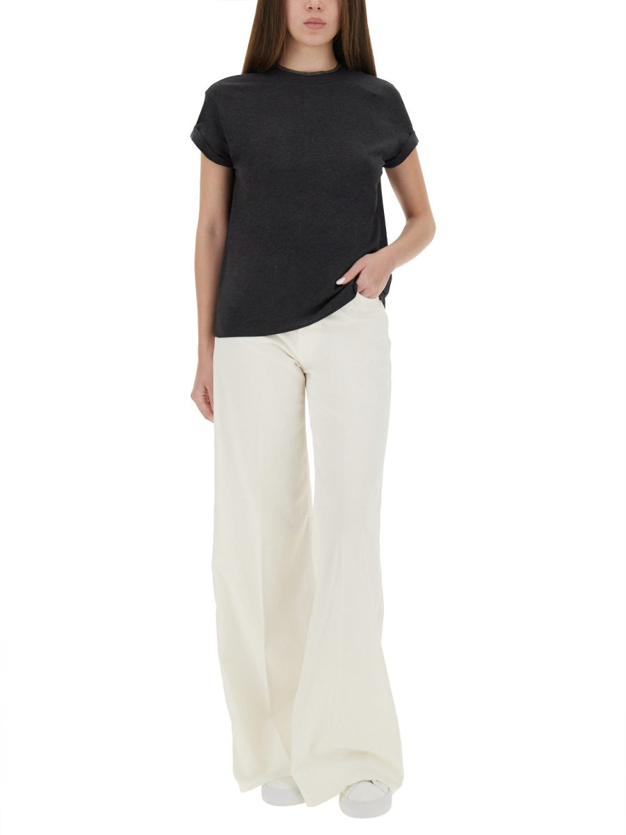 BRUNELLO CUCINELLI Cotton Regular Fit T-Shirt - Women's Size S