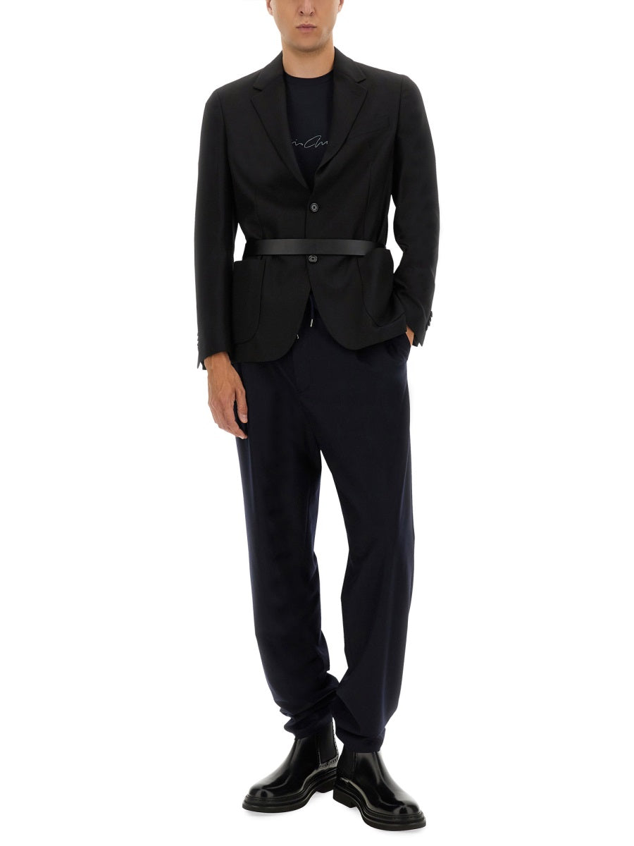 GIORGIO ARMANI Signature Logo T-Shirt - Size 52 IT