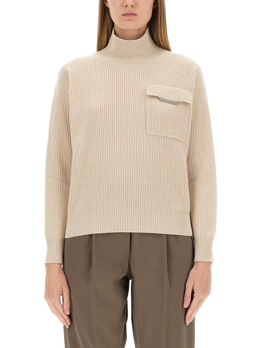 BRUNELLO CUCINELLI Women's Regular Fit Cashmere Sweater - Size S