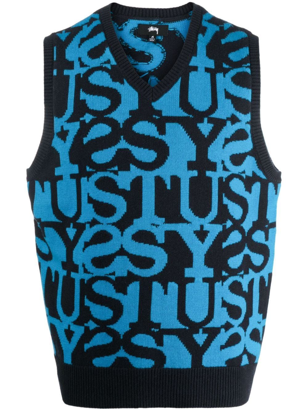STUSSY Stacked Sweater Vest for Men