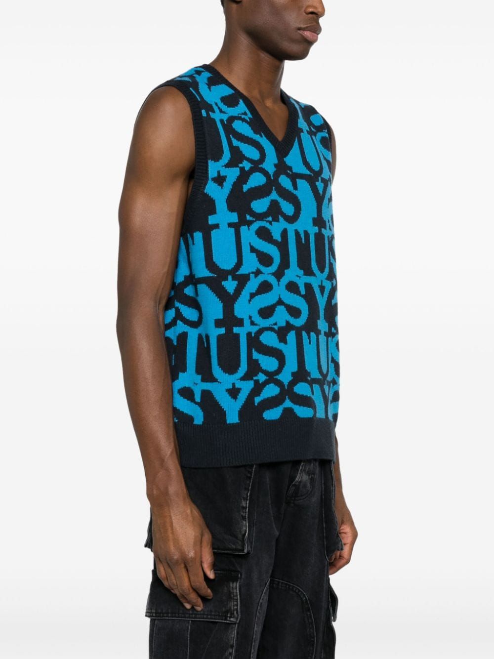 STUSSY Stacked Sweater Vest for Men