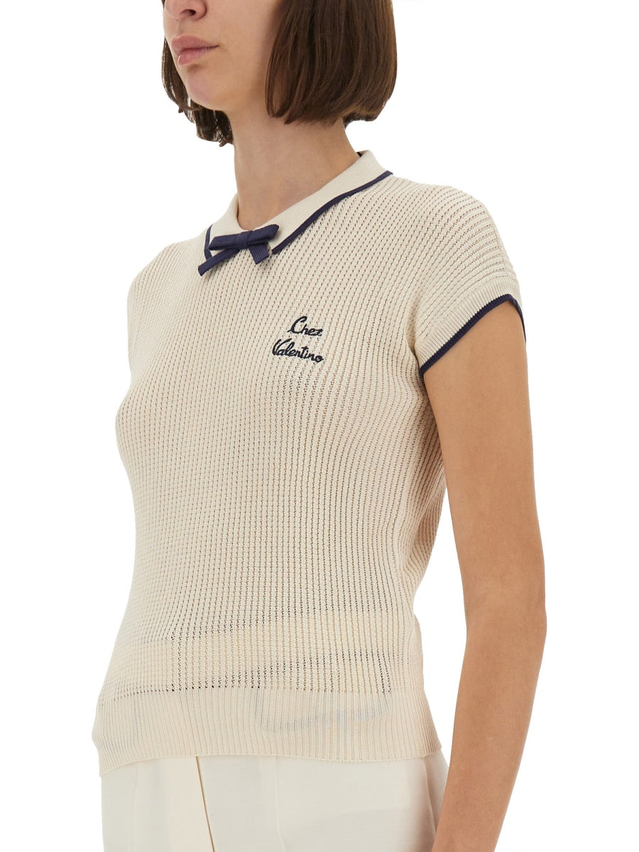 VALENTINO Slim Fit Cotton Top