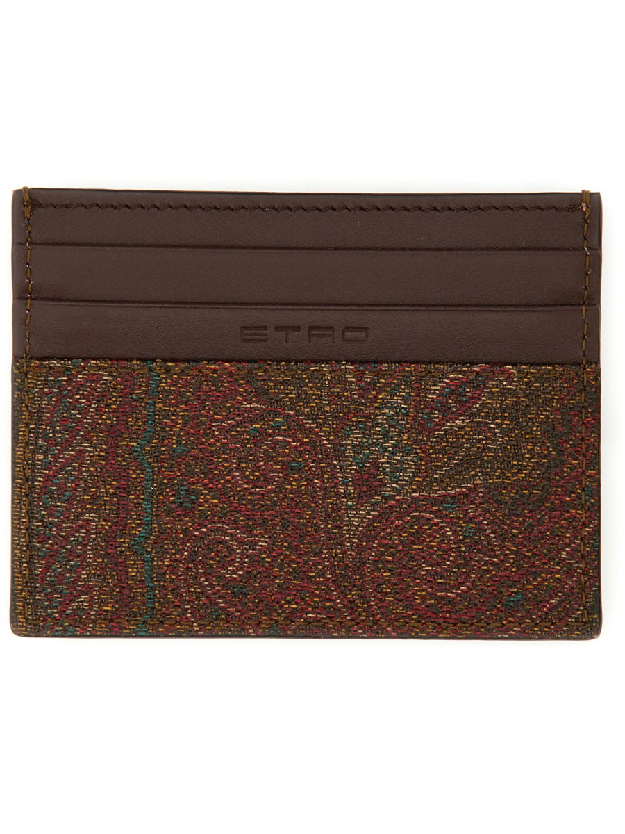 ETRO Paisley Print Card Holder