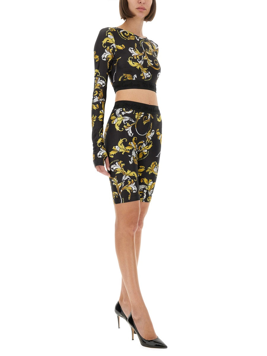 VERSACE JEANS COUTURE Slim Fit Baroque Cycling Shorts - SS25