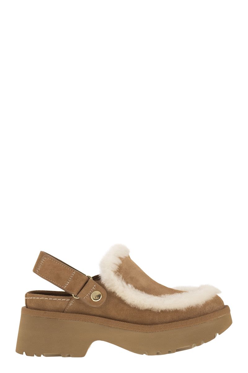 UGG Esmee Suede Slip-On Sandals with Adjustable Heel - Women