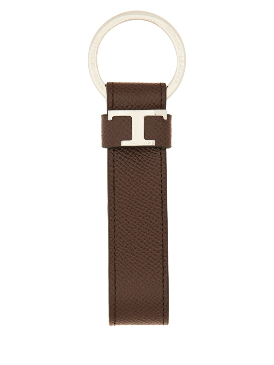 TOD'S Timeless Logo Mini Keychain